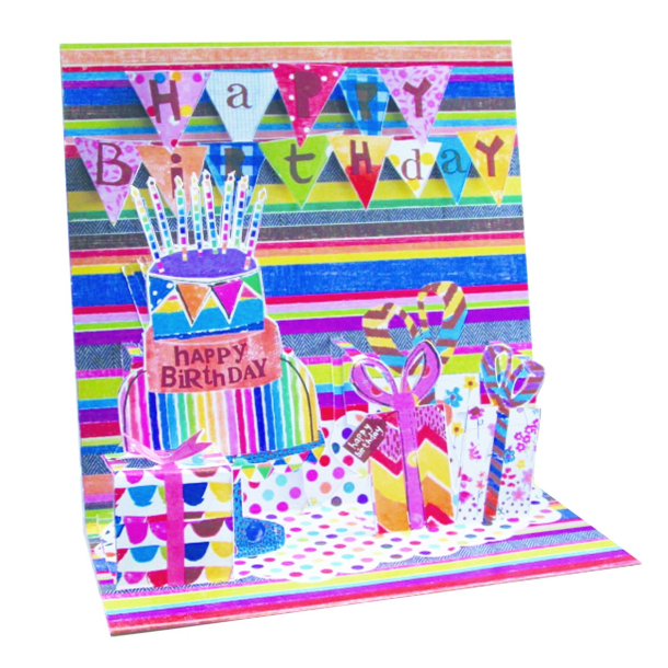 3D kort, Happy Birthday to you