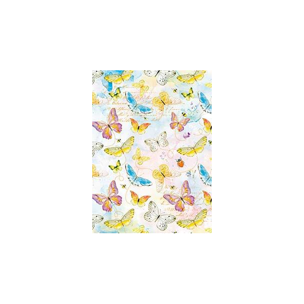 Notesbog A5, linieret, Sommerfugle