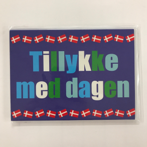 4 dobbeltkort m. kuvert - Tillykke/Blomst