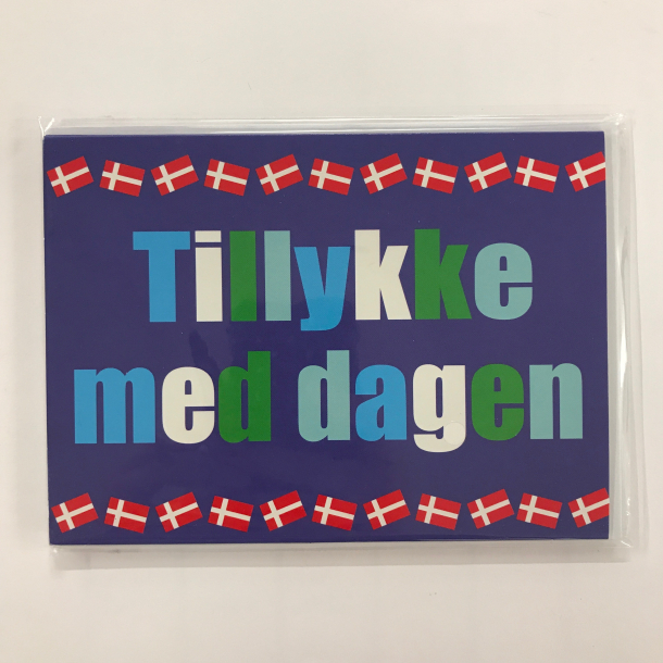 4 dobbeltkort m. kuvert - Tillykke/Blomst