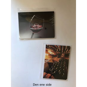 4 dobbeltkort m. kuvert - Vin