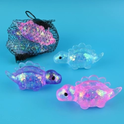 SQUEEZE SUGAR DINOSAUR 3stk i net, 7cm