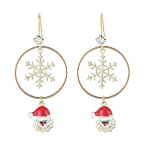 Snazzy Santa Jule�reringe Julemand og snefnug