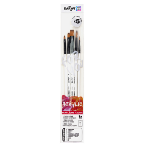 Darwi Pensels�t med 5 stk., fine