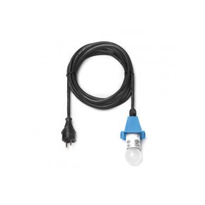 5 m sort ledning m/LED p�re - til udend�rs brug til 40 og 68 cm (Passer til bl�)
