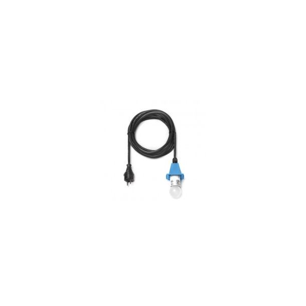 5 m sort ledning m/LED p�re - til udend�rs brug til 40 og 68 cm (Passer til bl�)