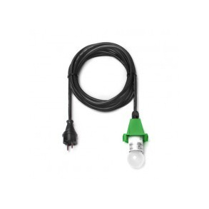 5 m sort ledning m/LED p�re - til udend�rs brug til 40 og 68 cm (Passer til gr�n)