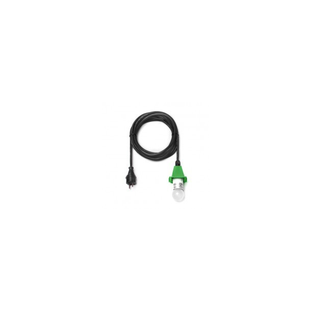 5 m sort ledning m/LED p�re - til udend�rs brug til 40 og 68 cm (Passer til gr�n)