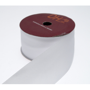 Satinb�nd 40mm x 5meter, hvid