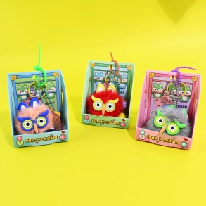 KEYRING FLUFFY OWL