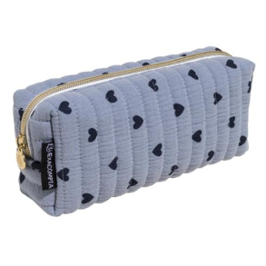 Excacompta Penalhus med hjerter, stof, st�vet bl�