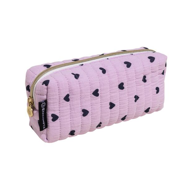 Excacompta Penalhus med hjerter, stof, lyser�d