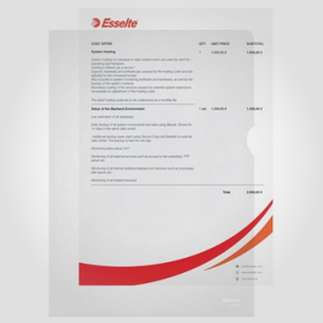 Esselte Omslag, pr�get, A4, 100 stk.