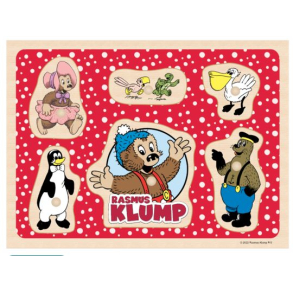 Rasmus Klump - Knoppuslespil i tr (6 brikker)