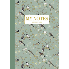 Noteshfte - Garden Birds pattern 