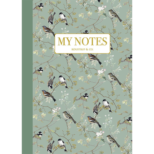 Noteshfte - Garden Birds pattern 
