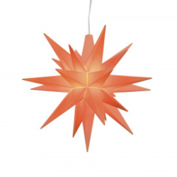 FORUDBESTILLING Adventsstjerne Miniature, plast, 8cm, samlet, Abrikos, LIMITED EDITION 2026 (LED)