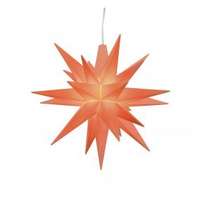 FORUDBESTILLING Adventsstjerne Miniature, plast, 8cm, samlet, Abrikos, LIMITED EDITION 2026 (LED)