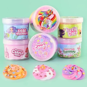 SLIME BUTTER s�t med 6 stk. rosa
