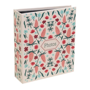 Exacompta Fotoalbum, R�de blomster