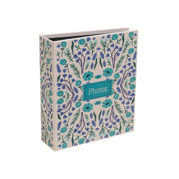 Exacompta Fotoalbum, Bl� blomster