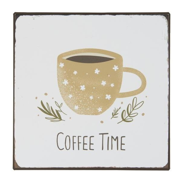Metalskilt. Coffee Time