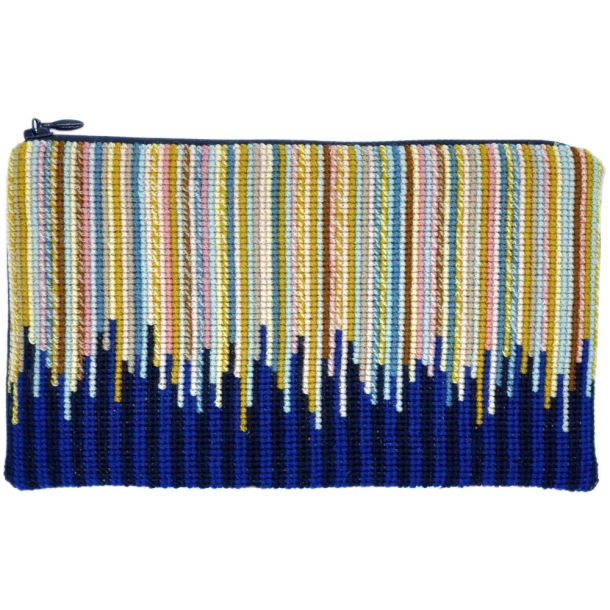 Fru Zippe broderis�t, pung, Color Surf