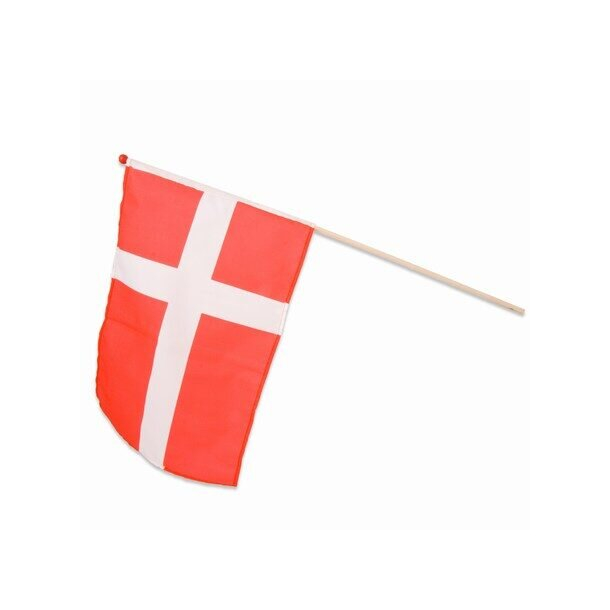 Flag p pind, DANMARK,30x45 cm poly, 100% polyester,70 cm pind