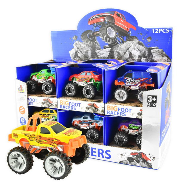 CAR BIG FOOT RACERS, 7x6cm 