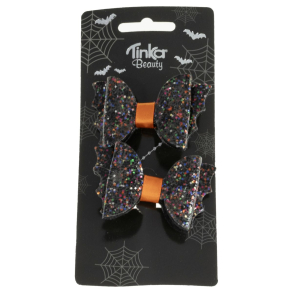 Hrspnder med flagermus vinger, 2 stk., halloween