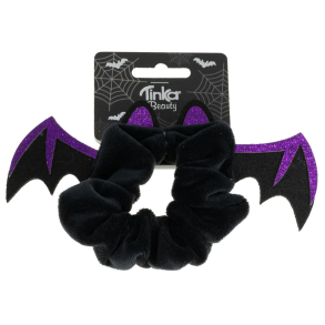 Hrelastik med flagermus og lille glimmer, halloween