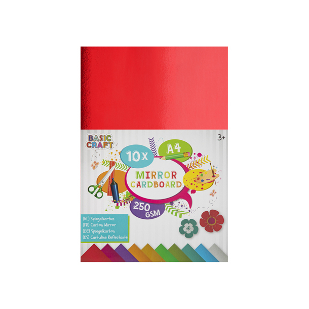 Spejlkarton A4 - 10 ark, 250 gram