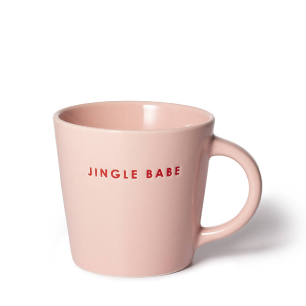 Ceramic cappuccino kop JINGLE BABE pink 250ml