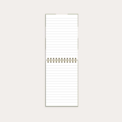 Notesblok A6 linieret, Gr�n m. tern