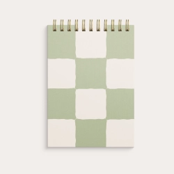 Notesblok A6 linieret, Gr�n m. tern