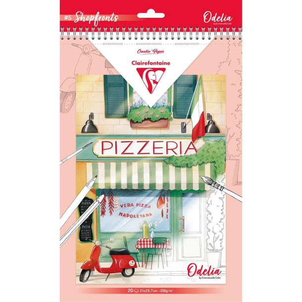 Clairefontaine malebog, A4, #SHOPFRONTS