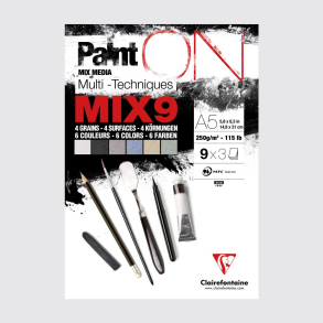 Clairefontaine Paint On Mix Media Mix 9, A5