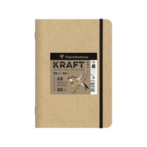 Clairefontaine Kraft Skitsebog, A5, 115 g