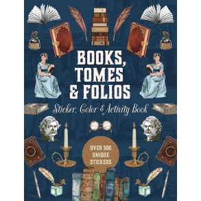 Books. Tomes & Folios Sticker. Color & Activity Book