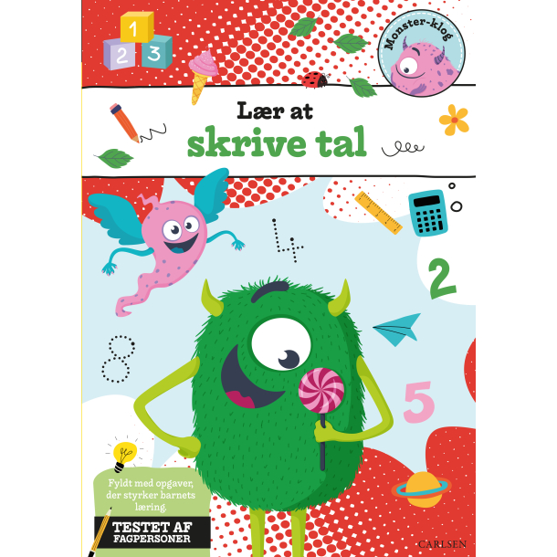 Lr at skrive tal - Monster-klog 