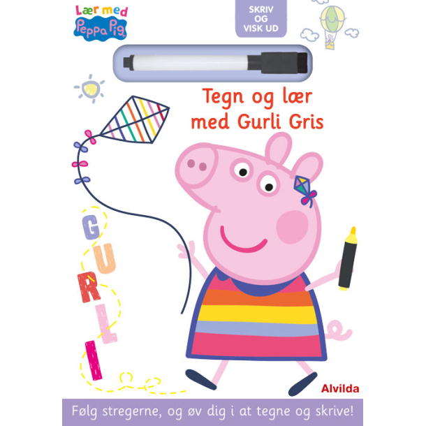 Peppa Pig - Lr med Gurli Gris - Skriv og visk ud - Tegn og lr med Gurli Gris