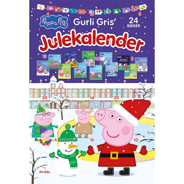Peppa Pig - Gurli Gris' julekalender - med 24 billedbger