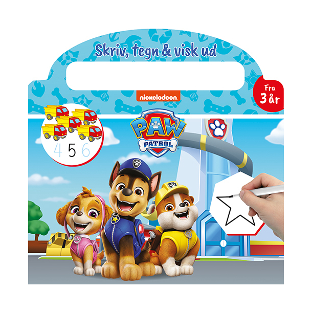 Paw Patrol - Skriv og visk ud (papbog med ikke-permanent pen)