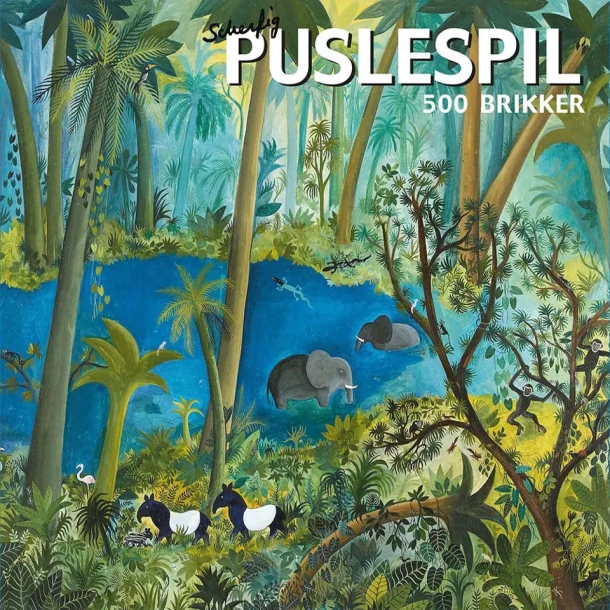 Hans Scherfig puslespil, 500 brikker, Urskov