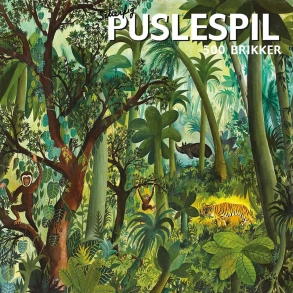 Hans Scherfig puslespil, 500 brikker, Urskov med gibbonaber og andre dyr