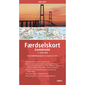 F�rdselskort Danmark 2026-2027