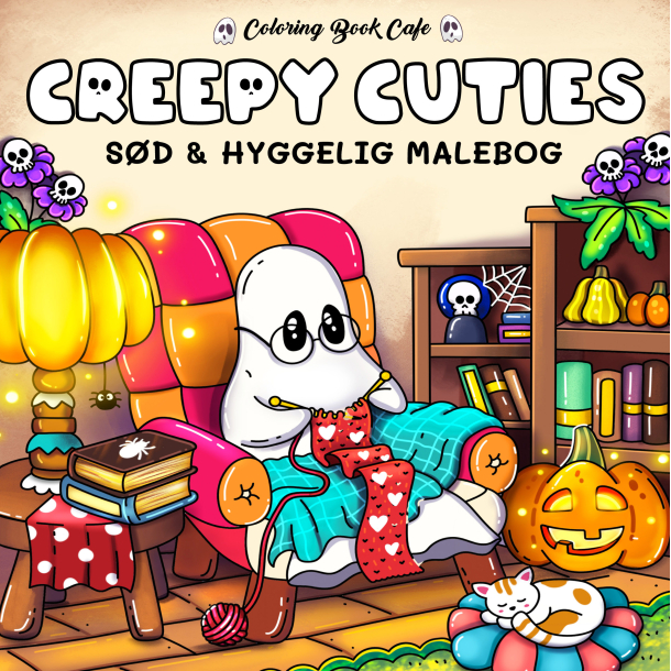 Malebog: Creepy Cuties - Cozy Coloring