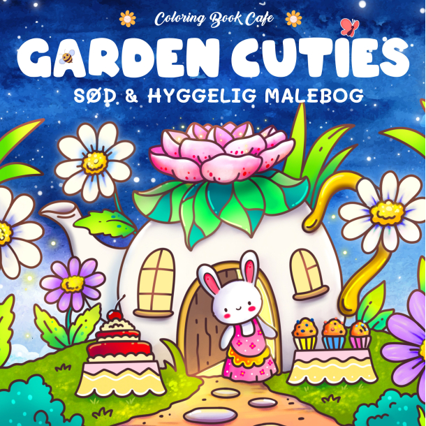 Malebog: Garden Cuties - Cozy Coloring