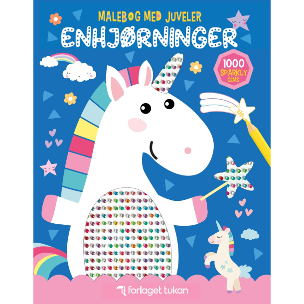 Malebog med juveler: Enhj�rninger