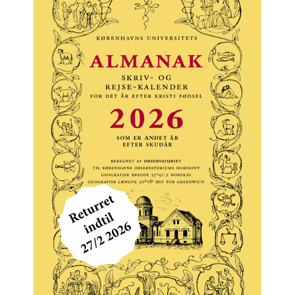 Kbenhavns Universitets Almanak-Skriv og rejsekalender 2026